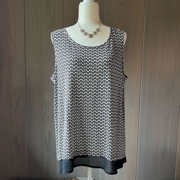 COLDWATER CREEK Sleeveless Knit Top 1X - Picture 1 of 7